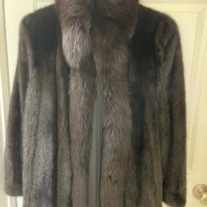 Beautiful mink three quarter coat